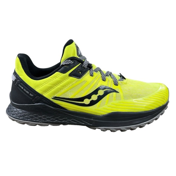 Saucony Men's Sz 10.5 M Mad River TR 2 Trail Running Shoes Volt Yellow S20582-35 - Picture 1 of 10